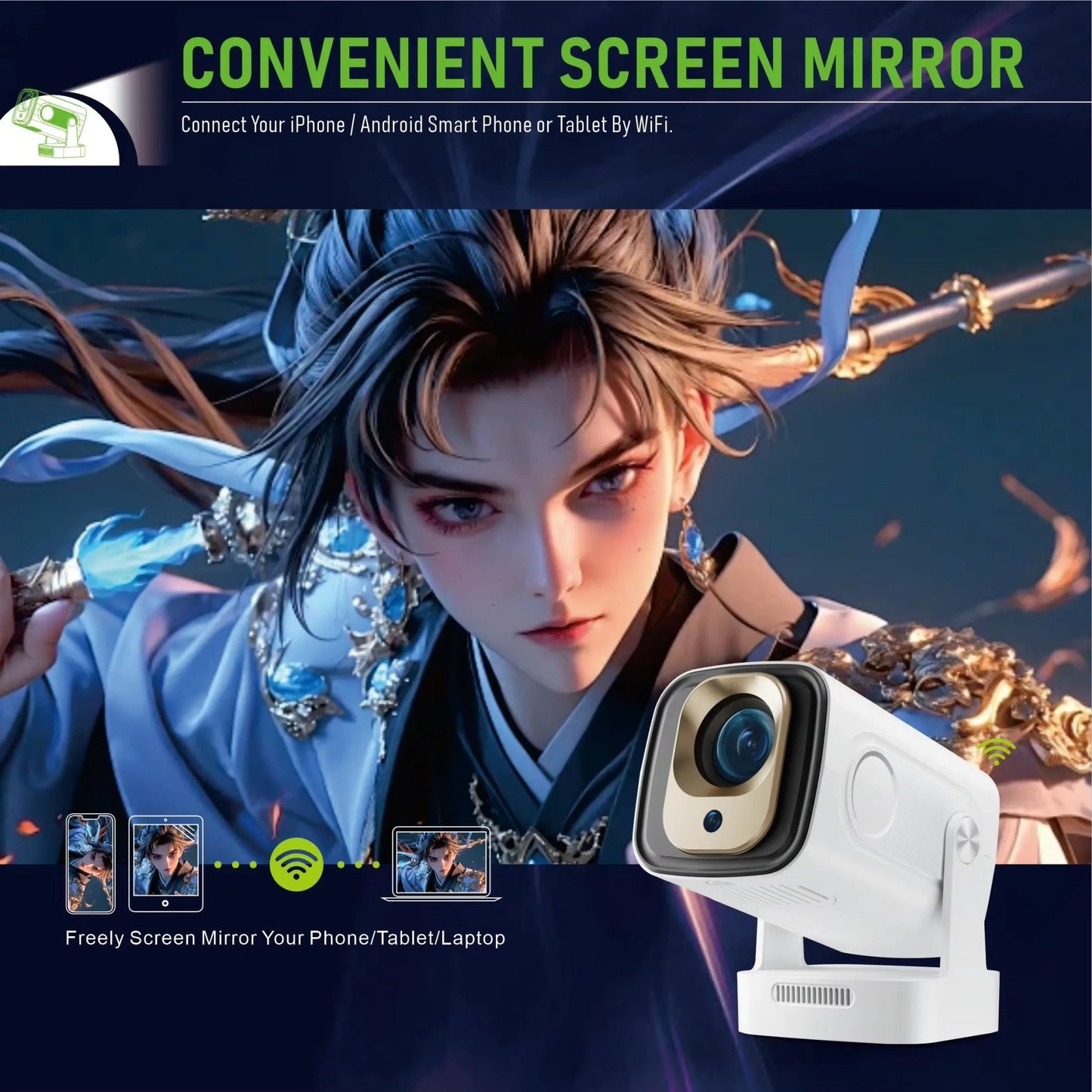 NeoProjector HY260PRO - 4K Home Outdoor Movie - NeoProjectors