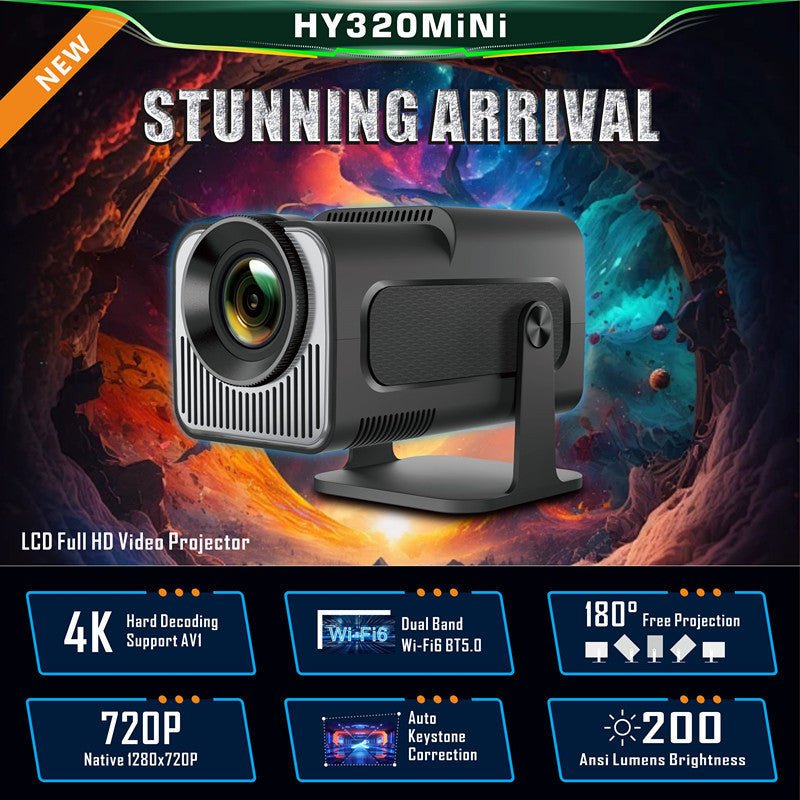 NeoProjector HY320 Mini - 4K Home Theater Cinema - NeoProjectors